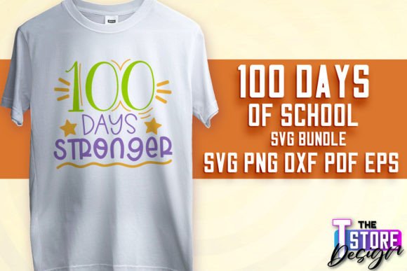 100 Days of School SVG Design Quotes SVG