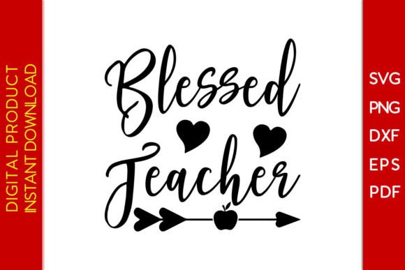 Blessed Teacher SVG T-Shirt Design