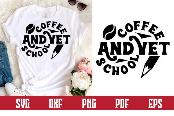 Coffee and Vet School Svg Design