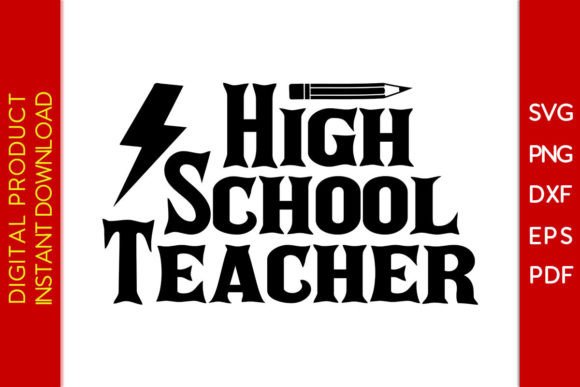 High School Teacher SVG Cut File