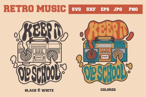 Retro Music, Keep It Old School Svg