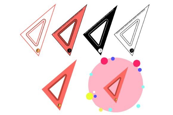 Ruler School Tools: A Graphic Design Asset for Local Business Branding and Icons