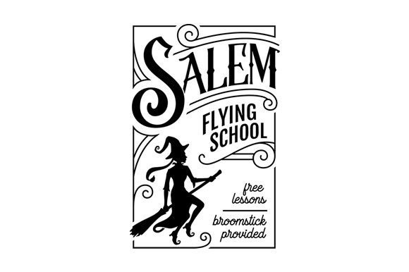 Salem Flying School SVG Cut File: Graphics & Crafts