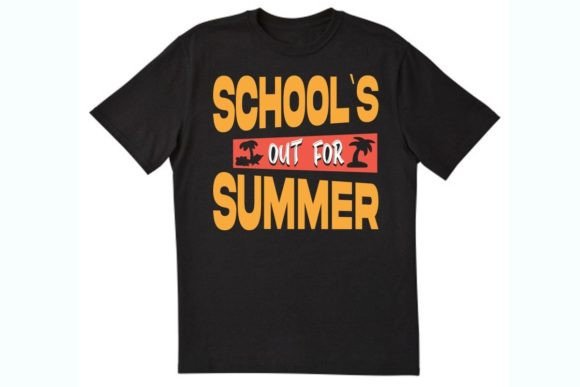 School's Out for Summer T-Shirt Graphics: A Print Template Review