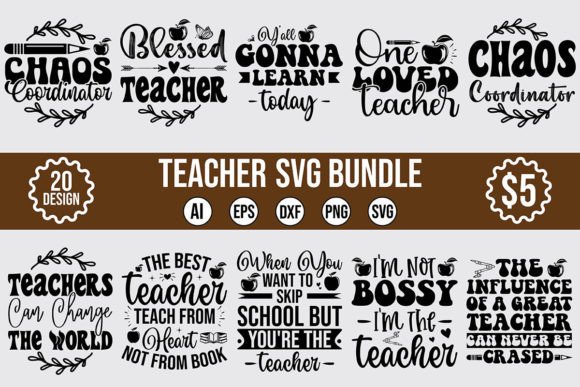 Teacher SVG Bundle Vol.17