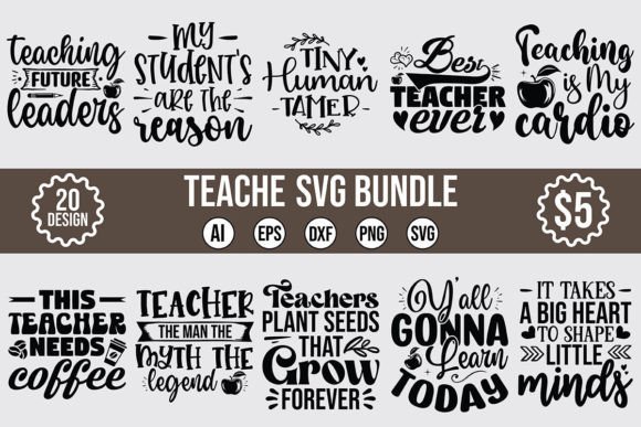 Teacher SVG Bundle Vol.18