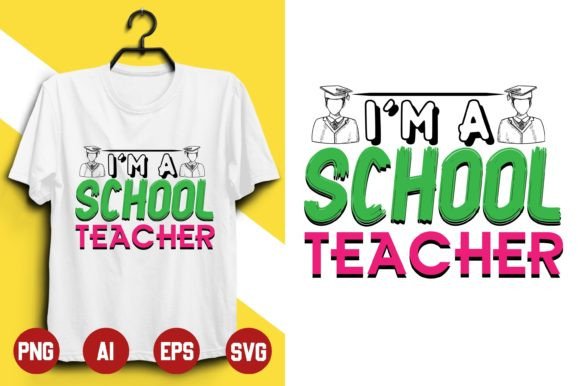 Teacher T-shirt Design -19: A Versatile Graphic for Handmade Projects